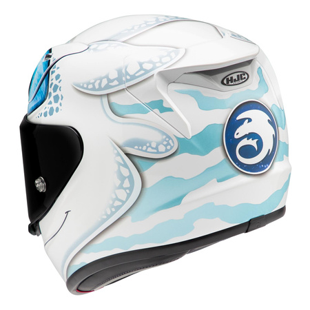 Kask integralny HJC RPHA 12 LIGHT FURY UNIVERSAL LIGHT BLUE niebieski biały