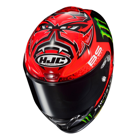 Kask integralny HJC RPHA1 QUARTARARO BLACK/RED czarny czerwony