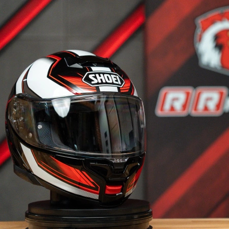 Kask szczękowy SHOEI NEOTEC 3 GRASP TC-5 czarny biały czerwony