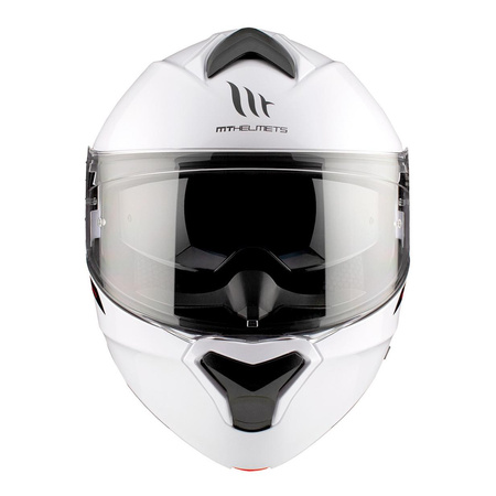 Kask szczękowy MT GENESIS SV SOLID GLOSS PEARL WHITE biały