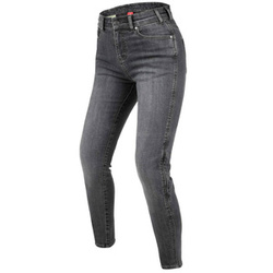 Jeansy motocyklowe damskie REBELHORN CLASSIC III LADY SLIM FIT WASHED GREY szary
