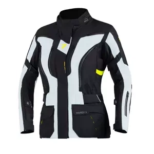 Kurtka tekstylna damska REBELHORN HARDY II LADY GREY/BLACK/FLO YELLOW czarny szary żółty fluo
