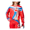 Bluza cross dziecięca FOX JUNIOR 180 TOXSYK FLUO RED czerwony fluo niebieski biały