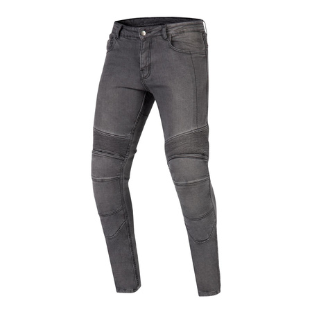 Jeansy motocyklowe OZONE RUSTY WASHED BLACK czarny