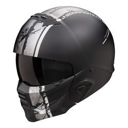 Kask otwarty SCORPION EXO-COMBAT II LORD MATT BLACK/SILVER czarny srebrny