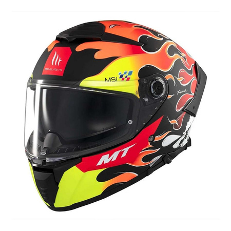 Kask integralny MT THUNDER 4 SV YAMANAKA 2024 czerwony żółty czarny