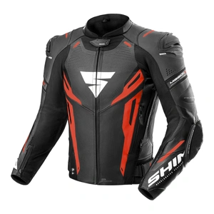 Kurtka skórzana SHIMA MISSION ST G2 BLACK/RED czarny czerwony