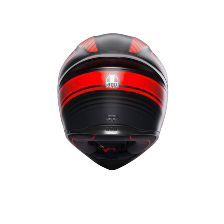 Kask integralny AGV K1 WARMUP BLACK/RED czarny czerwony