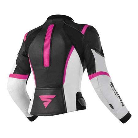 Kurtka skórzana damska SHIMA MIURA 2.0 PINK czarny biały różowy