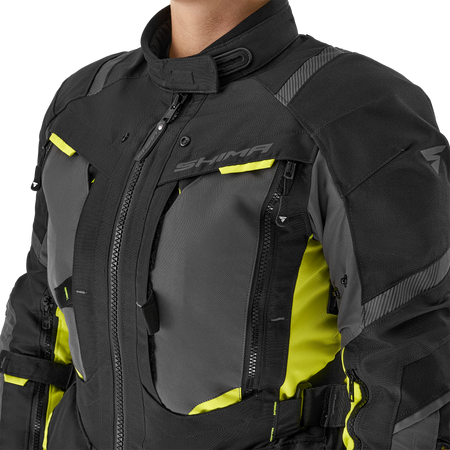 Kurtka tekstylna damska SHIMA HERO 2.0 LADY FLUO czarny szary żółty fluo