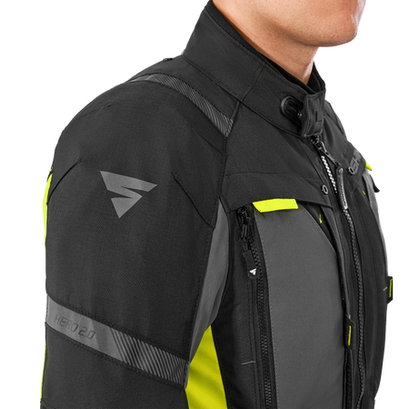 Kurtka tekstylna SHIMA HERO 2.0 MEN FLUO czarny szary żółty fluo