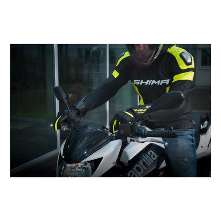 Rękawice szosowo-turystyczne SHIMA STX FLUO czarny żółty fluo