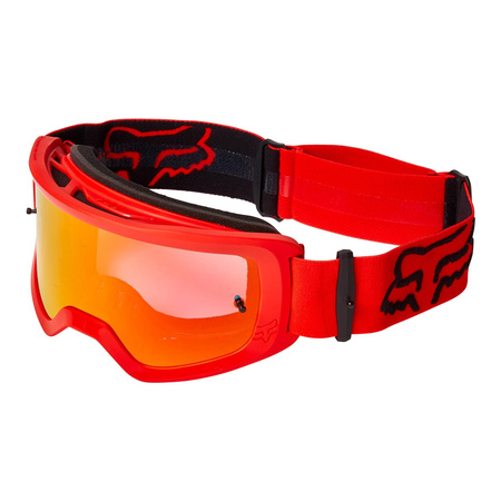 Gogle motocyklowe FOX MAIN STRAY FLUORESCENT RED czerwony fluo czarny