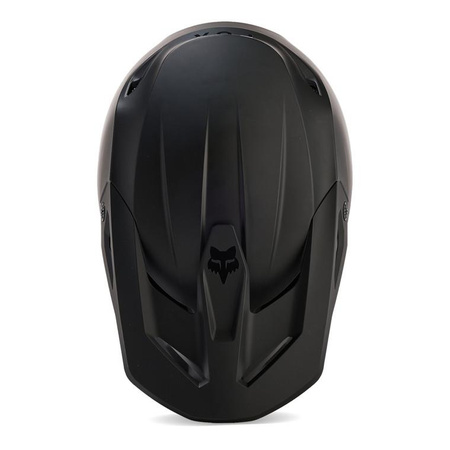 Kask cross dziecięcy FOX JUNIOR V1 SOLID BLACK MATT czarny mat