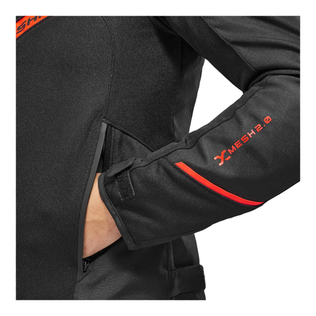 Kurtka tekstylna SHIMA X-MESH 2.0 RED czarny czerwony