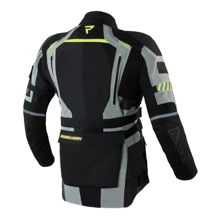 Kurtka tekstylna REBELHORN PATROL GREY/BLACK/FLO YELLOW szary czarny żółty fluo