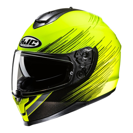 Kask integralny HJC C70N SWAY YELLOW/BLACK żółty fluo czarny