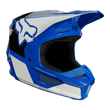 Kask cross FOX V1 REVN BLUE niebieski biały czarny
