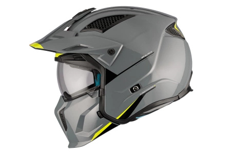 Kask otwarty z wpinaną szczęką MT STREETFIGHTER SV S SOLID GLOSS GREY