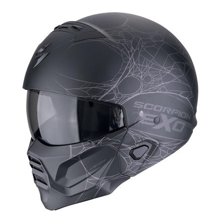Kask otwarty SCORPION EXO-COMBAT II czarny srebrny