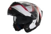 Kask szczękowy MT ATOM 2 SV EMALLA MATT WHITE/BLACK/RED biały czarny czerwony