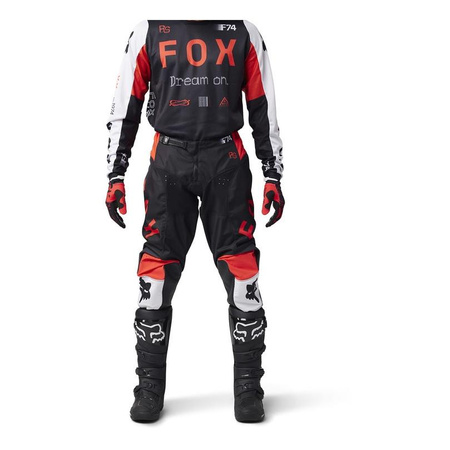 Spodnie cross FOX 180 RACE SPEC FLUORESCENT RED czerwony fluo