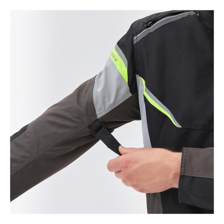 Kurtka tekstylna REBELHORN SPARK BLACK/GREY/FLUO YELLOW czarny szary żółty fluo