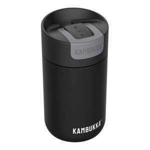 Kubek termiczny KAMBUKKA OLYMPUS Jet Black 300ml czarny biały szary