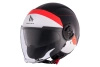 Kask otwarty MT VIALE SV S 68 UNIT MATT RED czarny biały czerwony