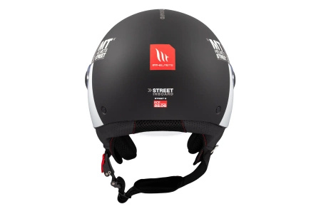 Kask otwarty MT STREET S INBOARD MATT BLACK/GREY czarny szary