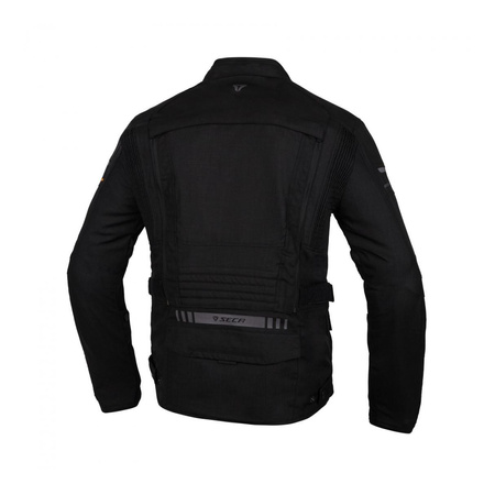 Kurtka tekstylna SECA STRADA EVO BLACK czarny