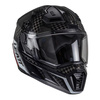 Kask cross z goglami LEATT KIT ADV 9.5 V25 CARBON czarny biały