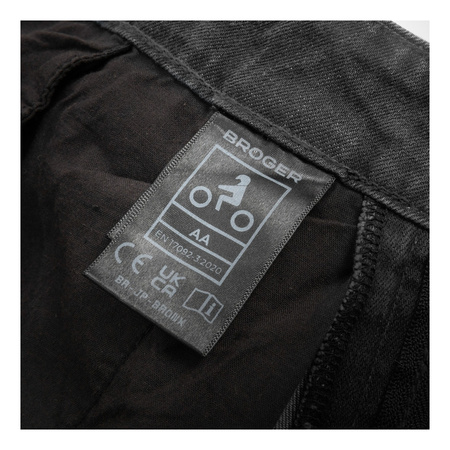 Jeansy motocyklowe BROGER BRONX BLACK czarny