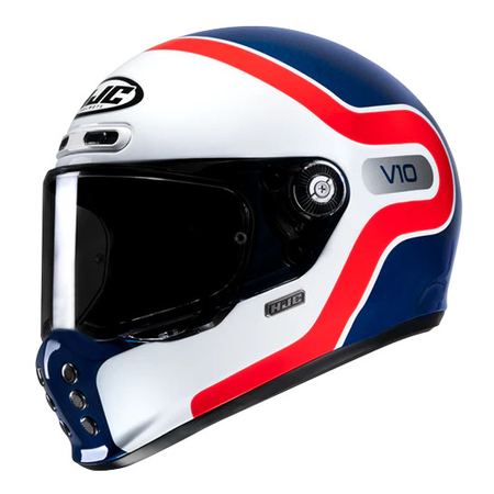 Kask integralny HJC V10 GRAPE BLUE/RED niebieski czerwony biały