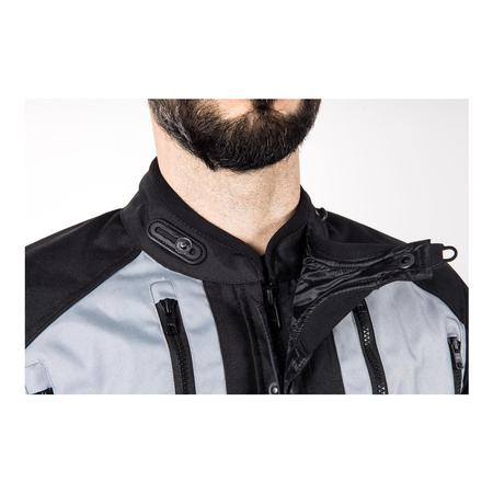 Kurtka tekstylna OZONE TOUR II BLACK/GREY czarny szary