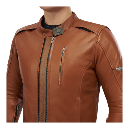Kurtka skórzana SHIMA HUNTER+ 2.0 LIGHT BROWN brązowy