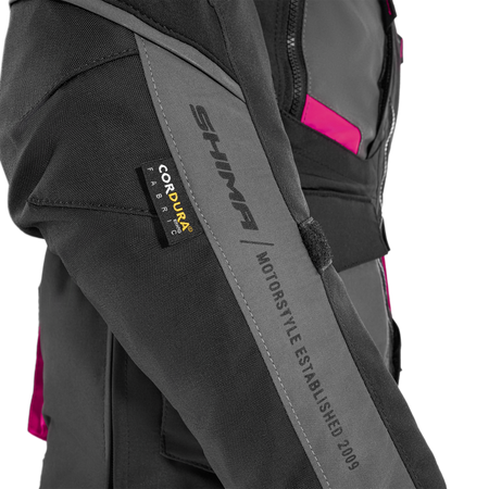Kurtka tekstylna damska SHIMA HERO 2.0 LADY PINK czarny szary różowy