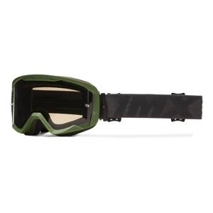 Gogle motocyklowe IMX ENDURANCE FLIP GREEN MATT/BLACK SZYBA DARK SMOKE + CLEAR zielony czarny