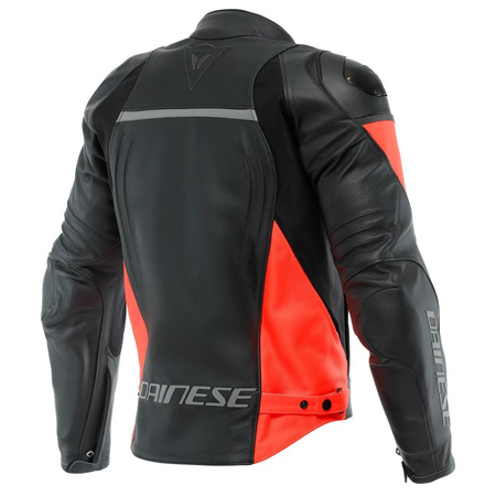 Kurtka skórzana DAINESE RACING 4 BLACK/RED czarny czerwony