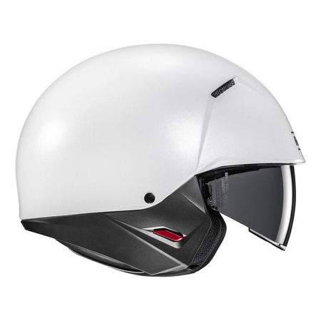 Kask otwarty z wpinaną szczęką HJC I20N SOLID PEARL WHITE biały