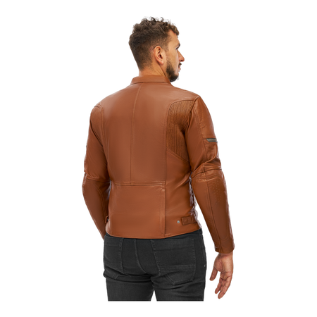 Kurtka skórzana SHIMA HUNTER+ 2.0 LIGHT BROWN brązowy