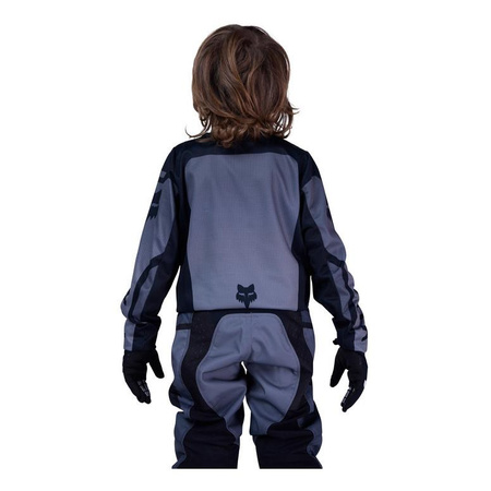 Bluza cross dziecięca FOX JUNIOR 180 SHIELD BLACK czarny