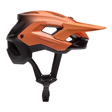 Kask rowerowy FOX SPEEDFRAME PRO BACKFADE CORAL czarny pomarańczowy