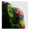 Kurtka skórzana REBELHORN VELOCE CAMO BLACK/GREEN/FLUO RED czarny zielony czerwony fluo