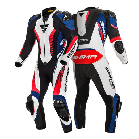 Kombinezon jednoczęściowy SHIMA APEX RS WHITE/BLUE czarny biały niebieski