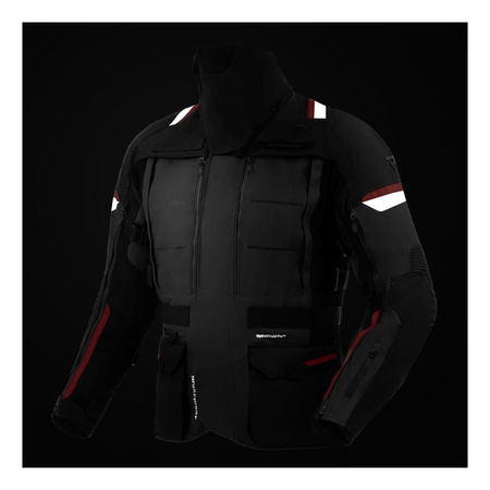 Kurtka tekstylna REBELHORN CUBBY V BLACK/ANTHRACITE/RED czarny grafitowy czerwony