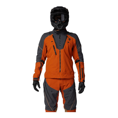 Kurtka tekstylna FOX DEFEND GORE-TEX ADV BURNT pomarańczowy szary