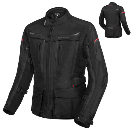 Kurtka tekstylna damska SECA DISCOVERY LADY BLACK czarny