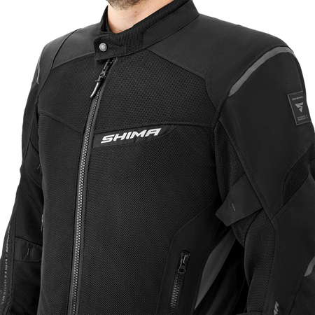 Kurtka tekstylna SHIMA RUSH 2.0 VENTED BLACK czarny