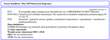 Środek do usuwania smaru MUC-OFF DEGREASER 500ml